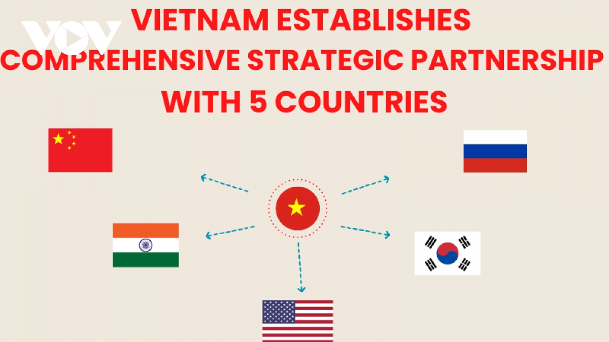 How many countries has Vietnam established comprehensive strategic partnership with?